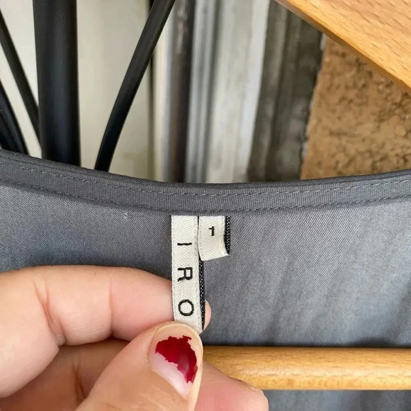 Iro ariella draped satin mini dress sz 4 - Picture 6 of 11